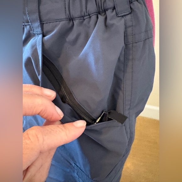 Roxy Girls Navy Snow Pants Medium EUC - Picture 3 of 6